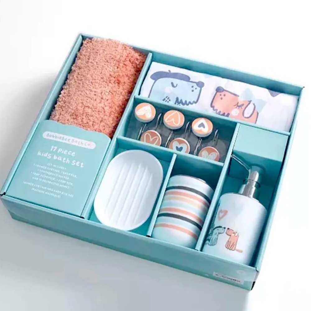 Kids 17 Piece Paris Bath Set